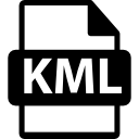 KML (.kml) bestandsformat icoontje